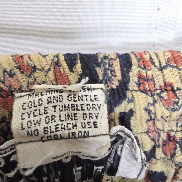 VTG Leena New York Studio Cotton Broomstick Maxi Skirt Boho Sz 18 India Boho - Picture 11 of 12